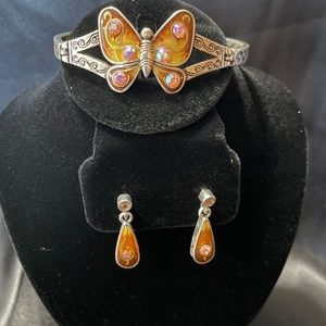 Brighton bracelet and matching earrings